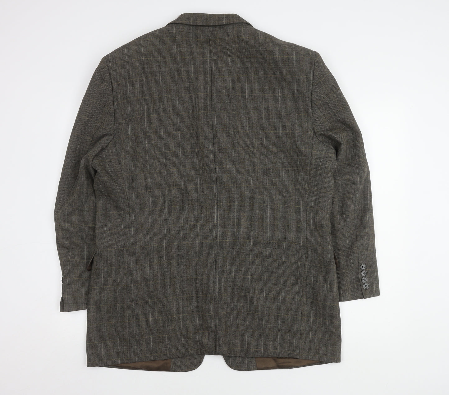 Zignone Men's Brown Check Blazer Jacket Size 44R