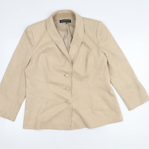 Jacques Vert Women's Beige Blazer, Size 16