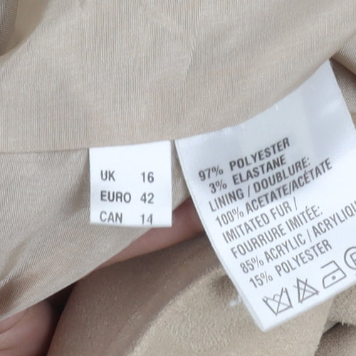 Jacques Vert Women's Beige Blazer, Size 16