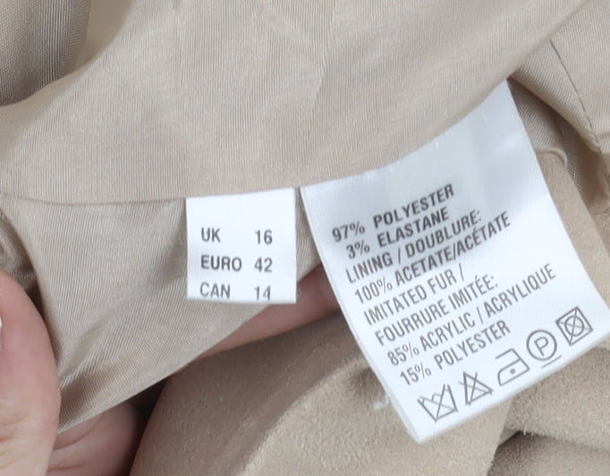 Jacques Vert Women's Beige Blazer, Size 16