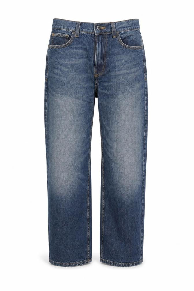 Front view of Collusion Women's Blue Jeans, size 4, Excellent Condition