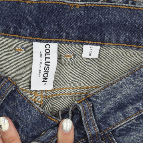 Collusion Women's Blue Jeans, Size 4, Excellent Condition