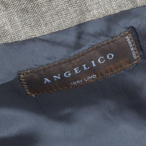 Nigel Hall Men's Grey Linen Blazer, Size 44, Regular Fit