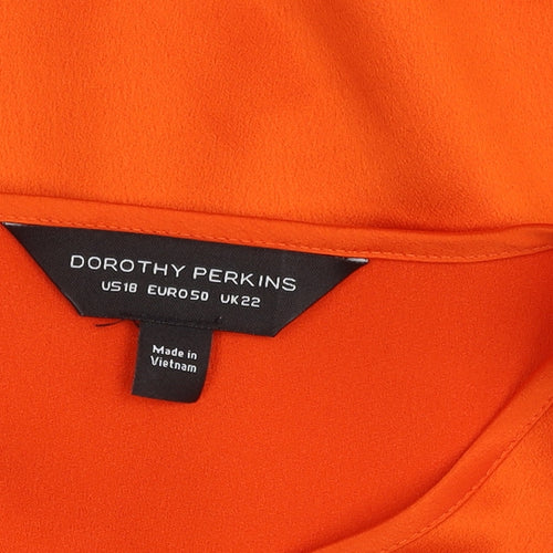 Dorothy Perkins Women's Orange Top - Size 22