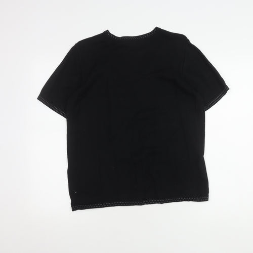 Alexon Women's Black L Knit Half Sleeve Top