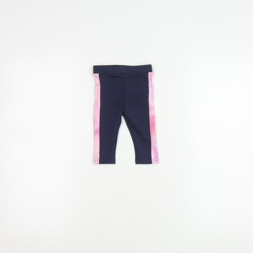 Sonneti Unisex Baby Leggings, Blue Pink, 6-9 Months, Stretch