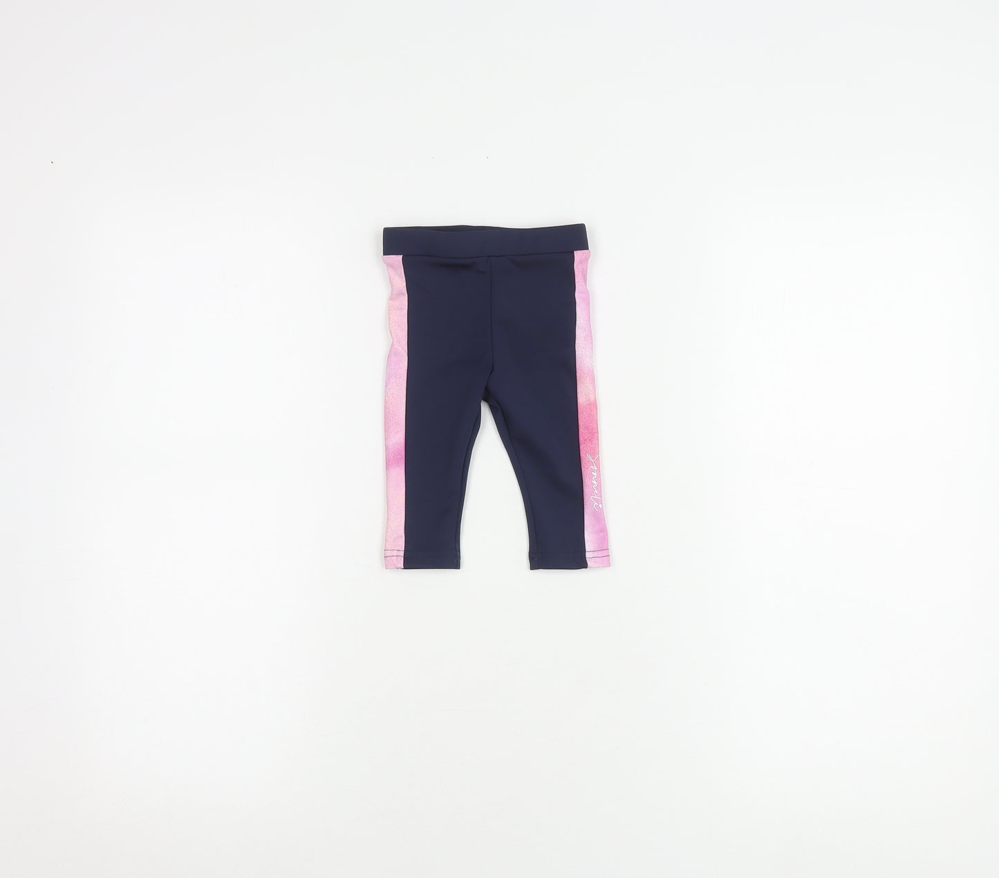Sonneti Unisex Baby Leggings, Blue Pink, 6-9 Months, Stretch