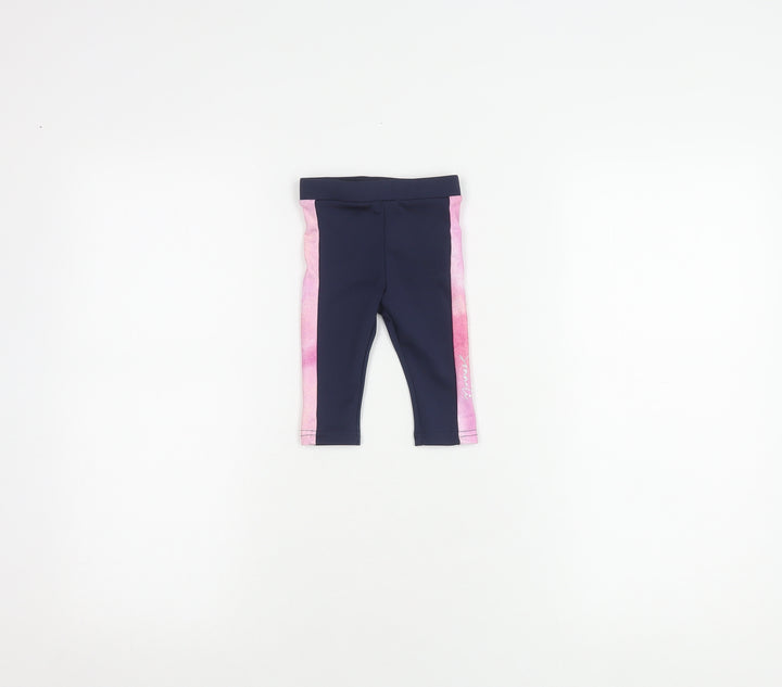 Sonneti Unisex Baby Leggings, Blue Pink, 6-9 Months, Stretch