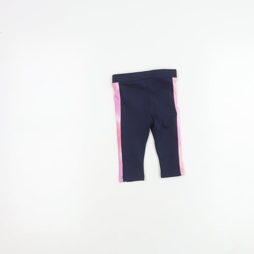 Sonneti Unisex Baby Leggings, Blue Pink, 6-9 Months, Stretch