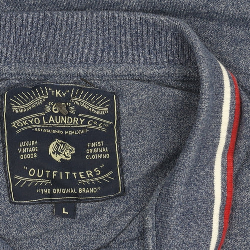 Tokyo Laundry Men's Blue Polo Shirt L - Casual Style