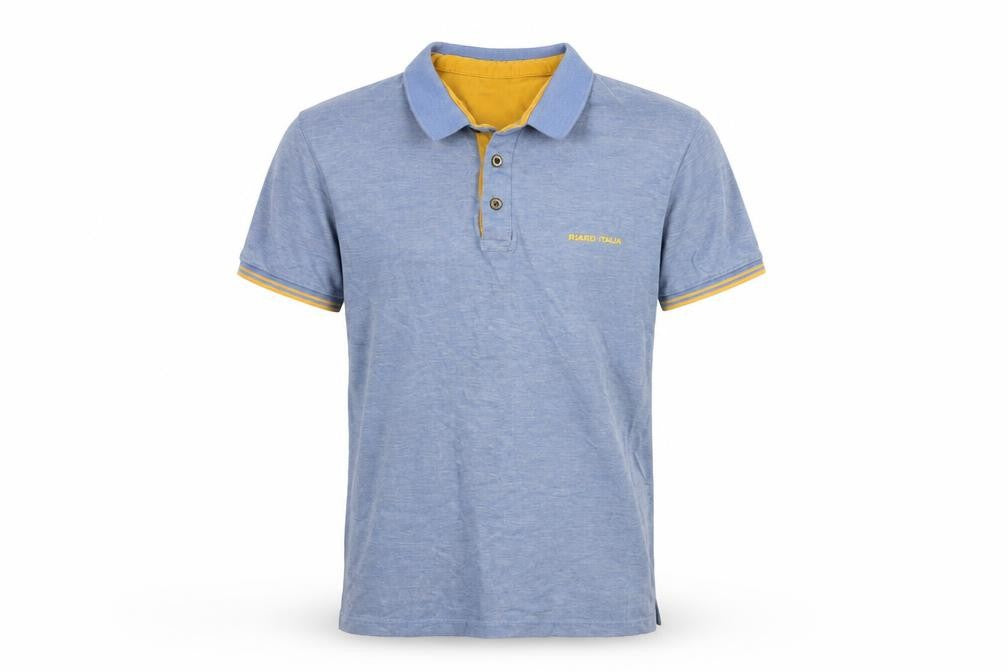 Front view of Riaro Italia Men’s Blue Polo Shirt -, size L