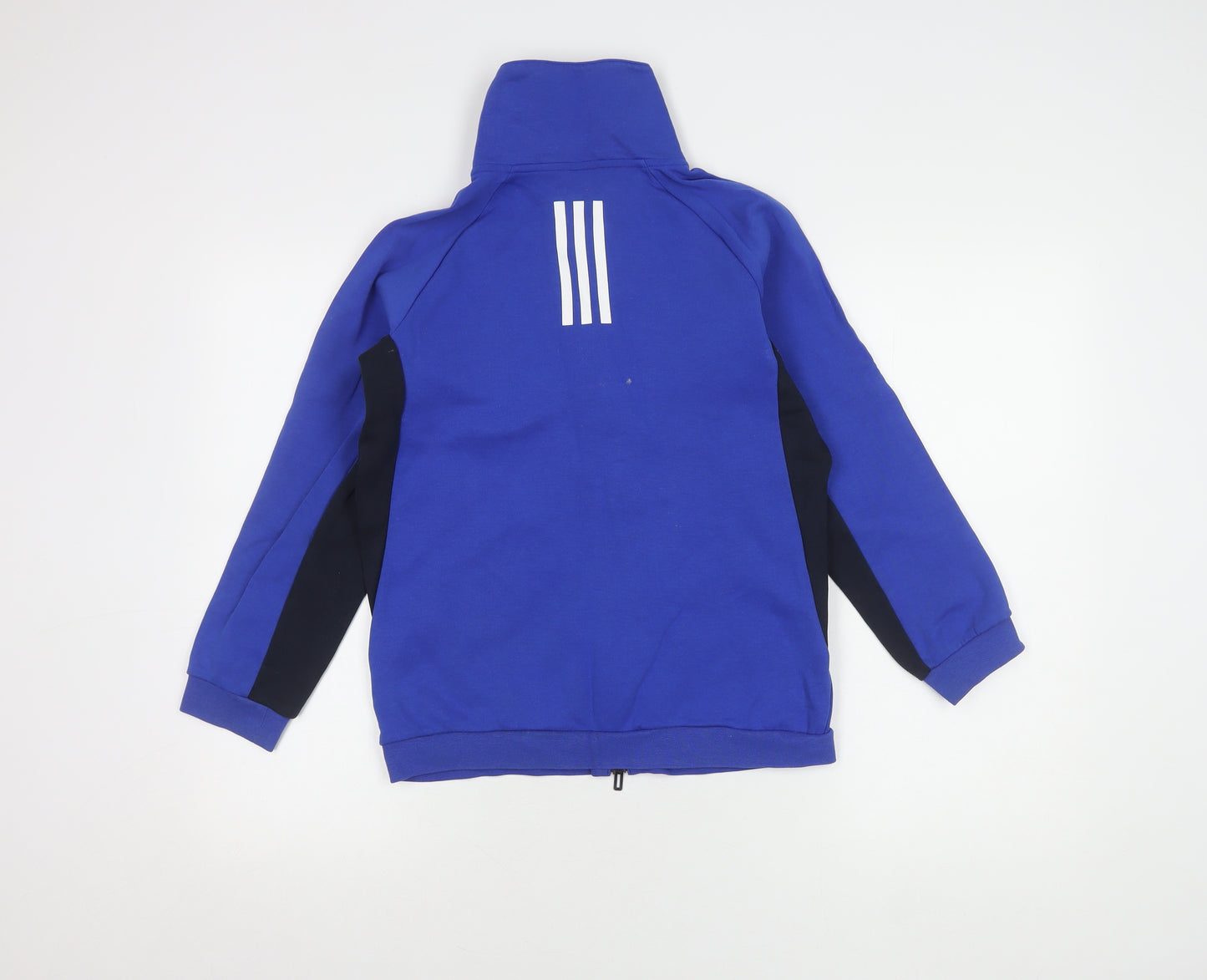 Adidas Boys Blue Track Jacket 11-12 Years with Full Zip