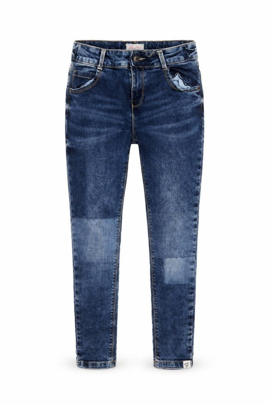 Mandarcy Girls Blue Skinny Jeans 11 Years Cotton Blend