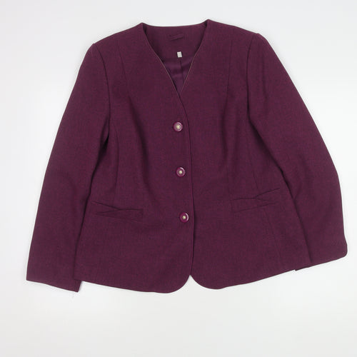 Honor Millburn Women's Purple Size 14 Suit Jacket
