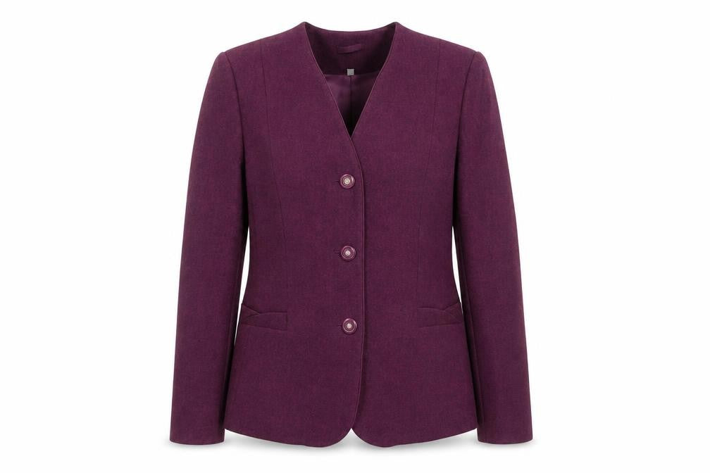Front view of Honor Millburn Women's Purple, size 14, Suit Jacket