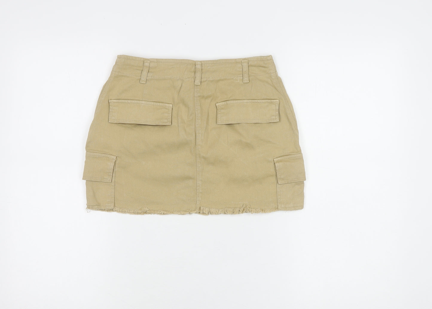 Pull & Bear Women's Beige Cargo Skirt Size 8