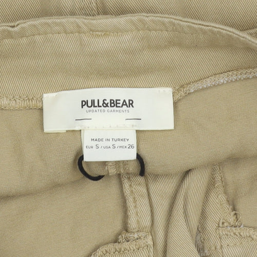 Pull & Bear Women's Beige Cargo Skirt Size 8