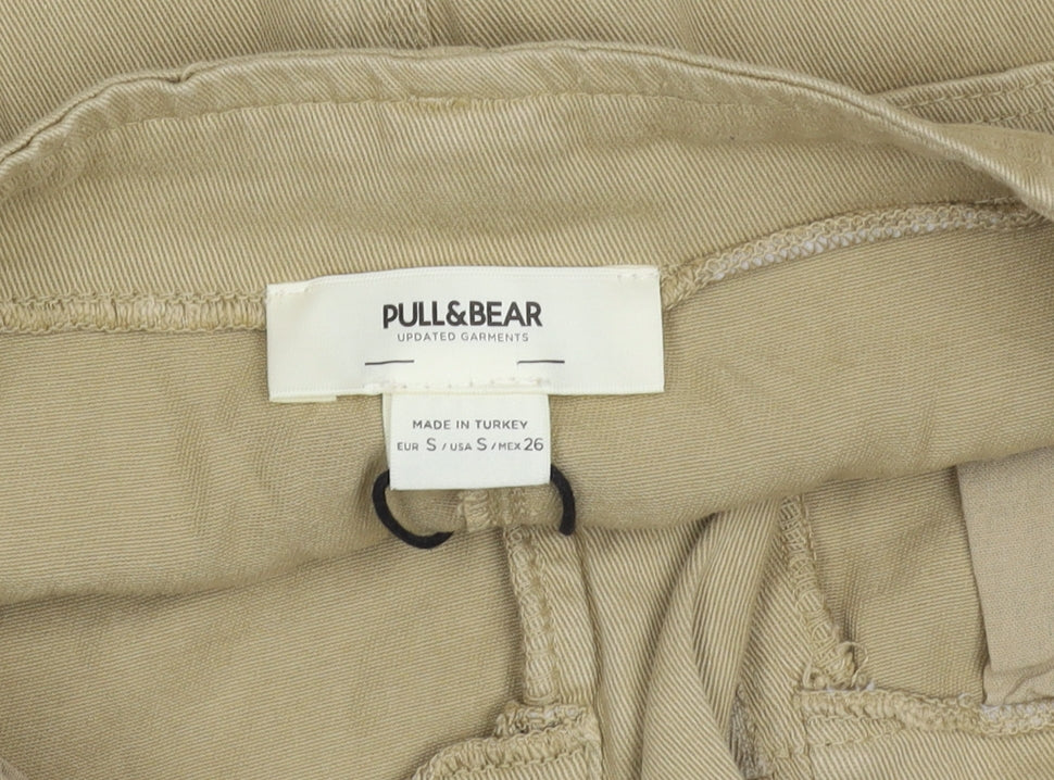 Pull & Bear Women's Beige Cargo Skirt Size 8