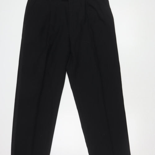Marks and Spencer Men's Black Wool Dress Trousers
