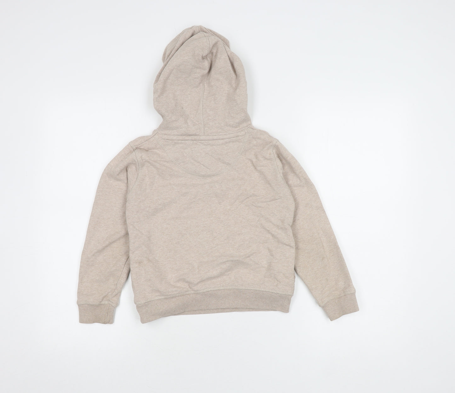 FatFace Girls Beige Hoodie 6-7 Years Winter Animal Print