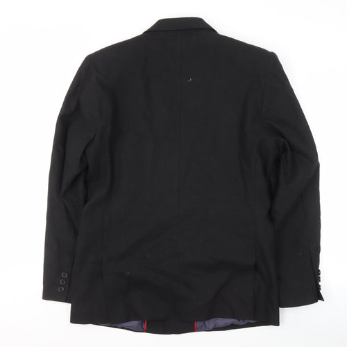 st-martins Men's Black Blazer, L, Formal Jacket