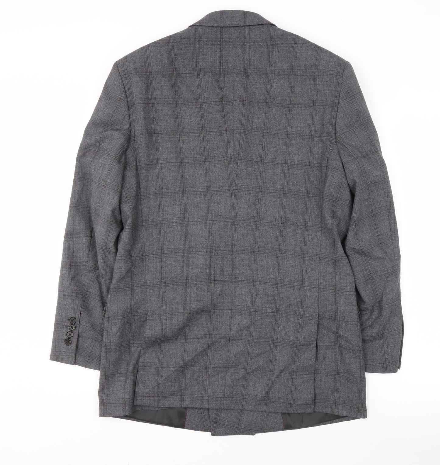 Hawes & Curtis Men's Grey Check Blazer, Size 42, Extra-Slim Fit