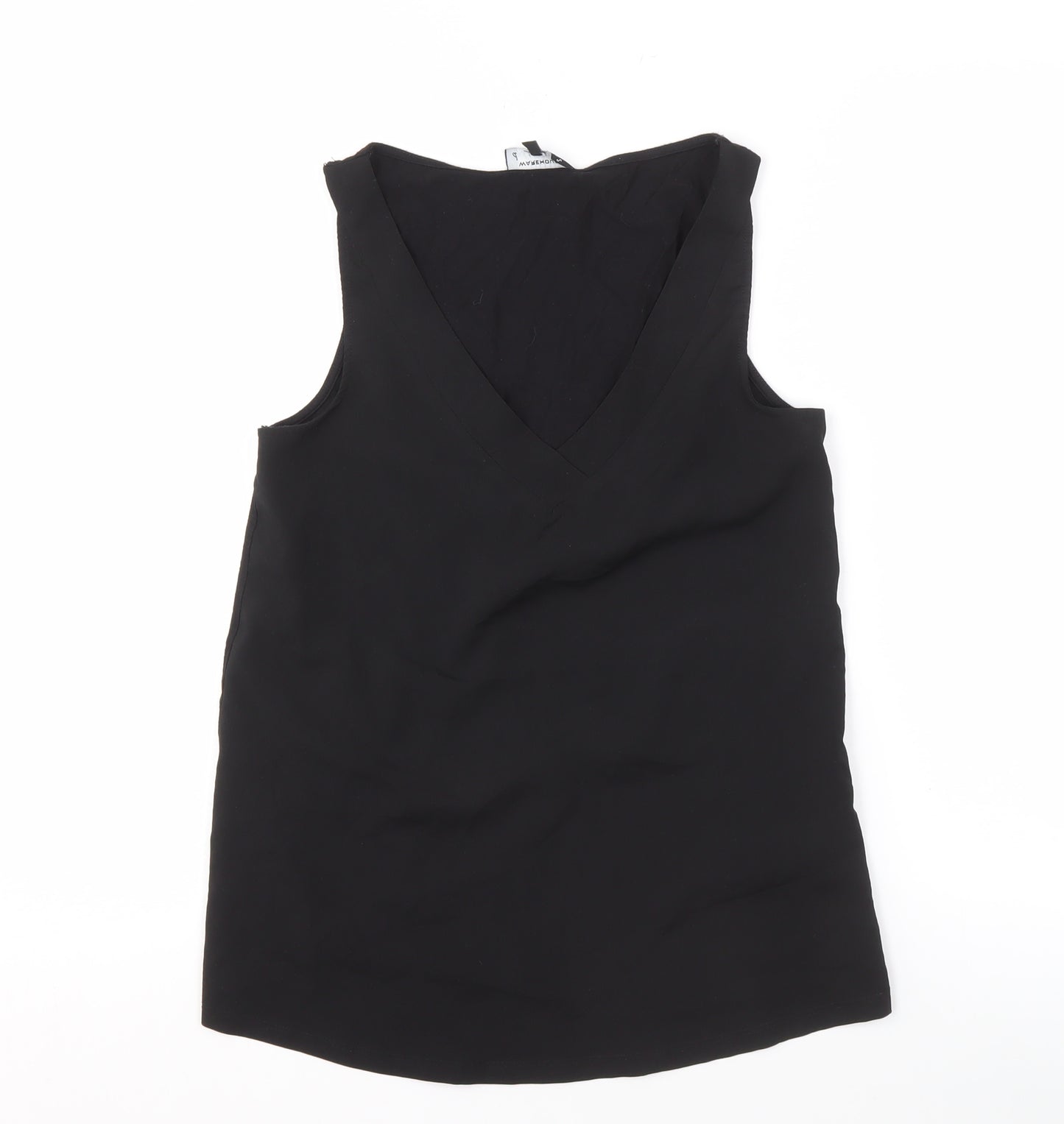Warehouse Women's Black Sleeveless Tank Top Size 8