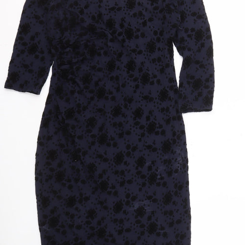 NOOSNOW Women's Blue Sheath Dress Size 12