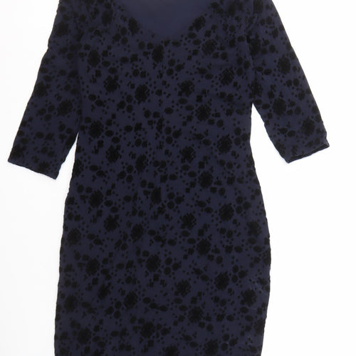 NOOSNOW Women's Blue Sheath Dress Size 12
