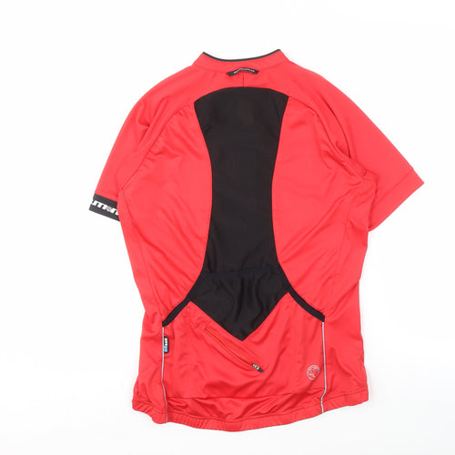 Revolution Women's Red Cycling Jersey, Size 12, Short Sleeve
