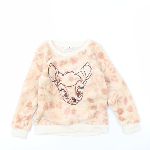 Disney Girls Beige Bambi Polyester Nightwear Top 4-5 Years