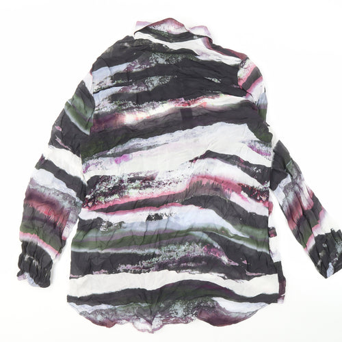 Next Women's Multicoloured High Neck Blouse Size 18