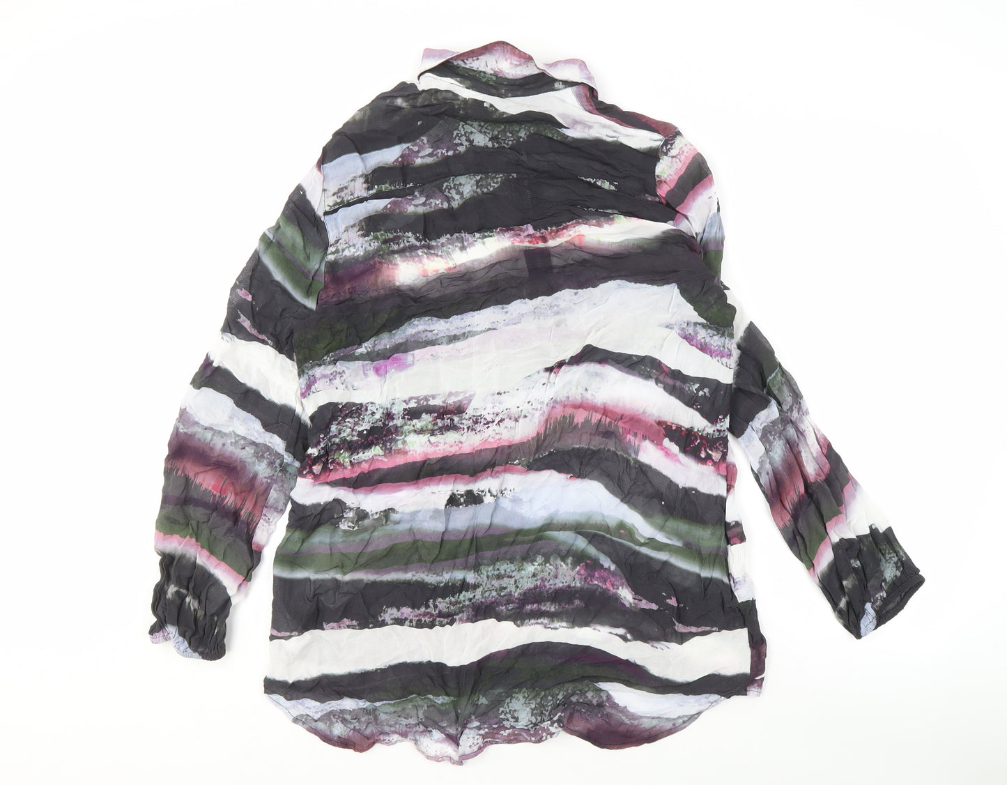 Next Women's Multicoloured High Neck Blouse Size 18