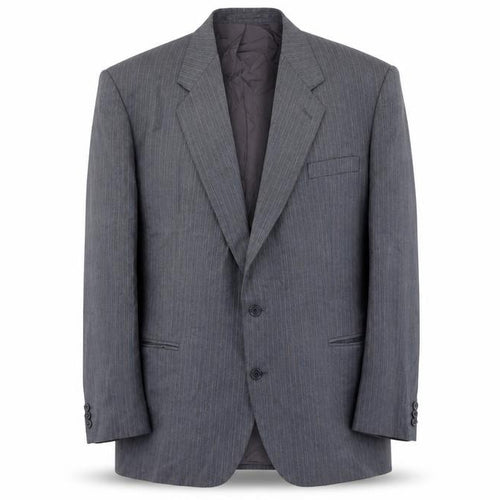 Pinstripe Men’s Regular Grey Blazer 50