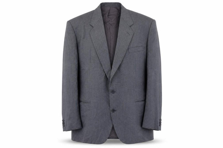 Pinstripe Men’s Regular Grey Blazer 50