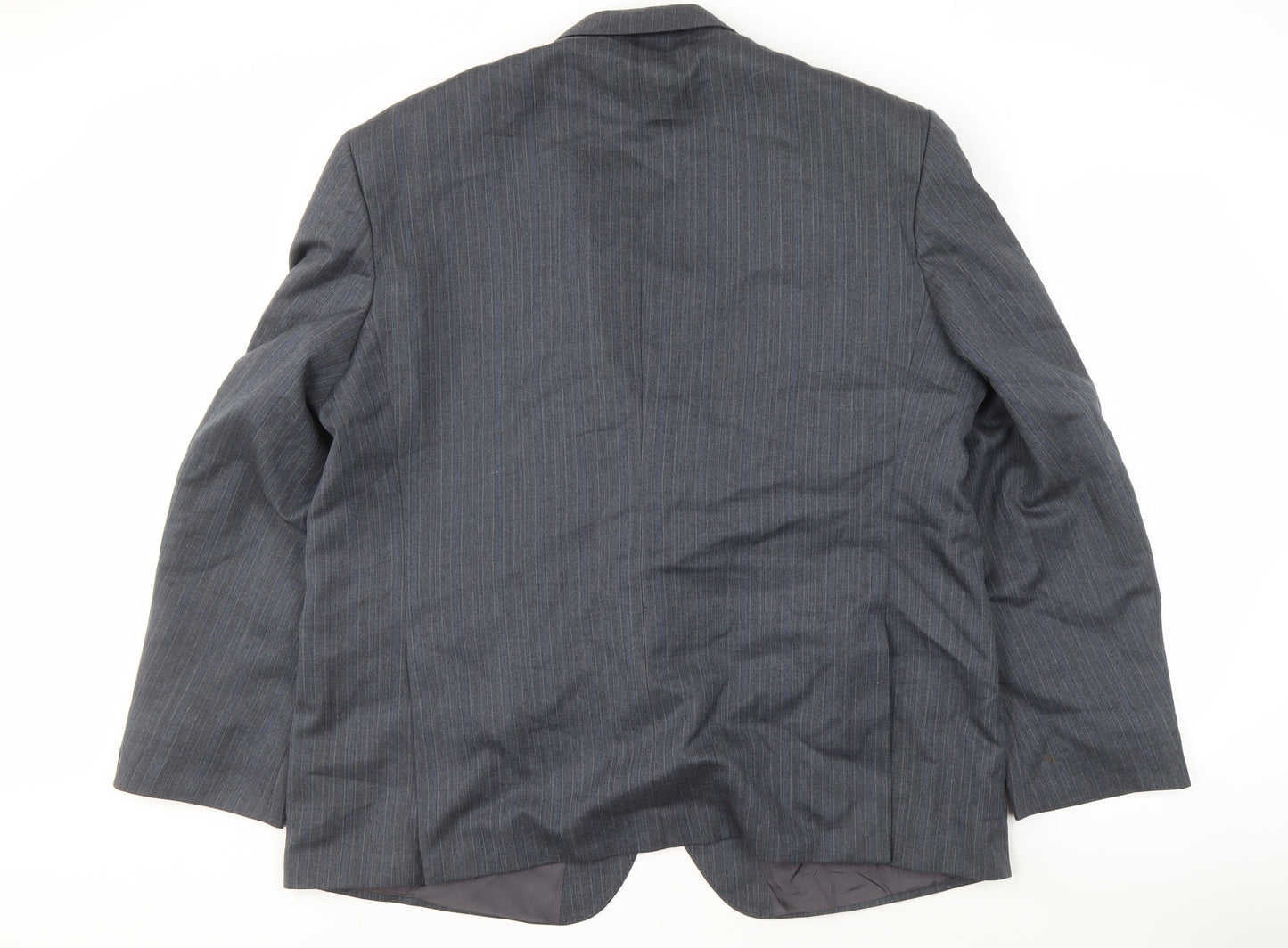 Pinstripe Men’s Regular Grey Blazer 50