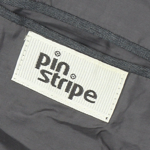 Pinstripe Men’s Regular Grey Blazer 50