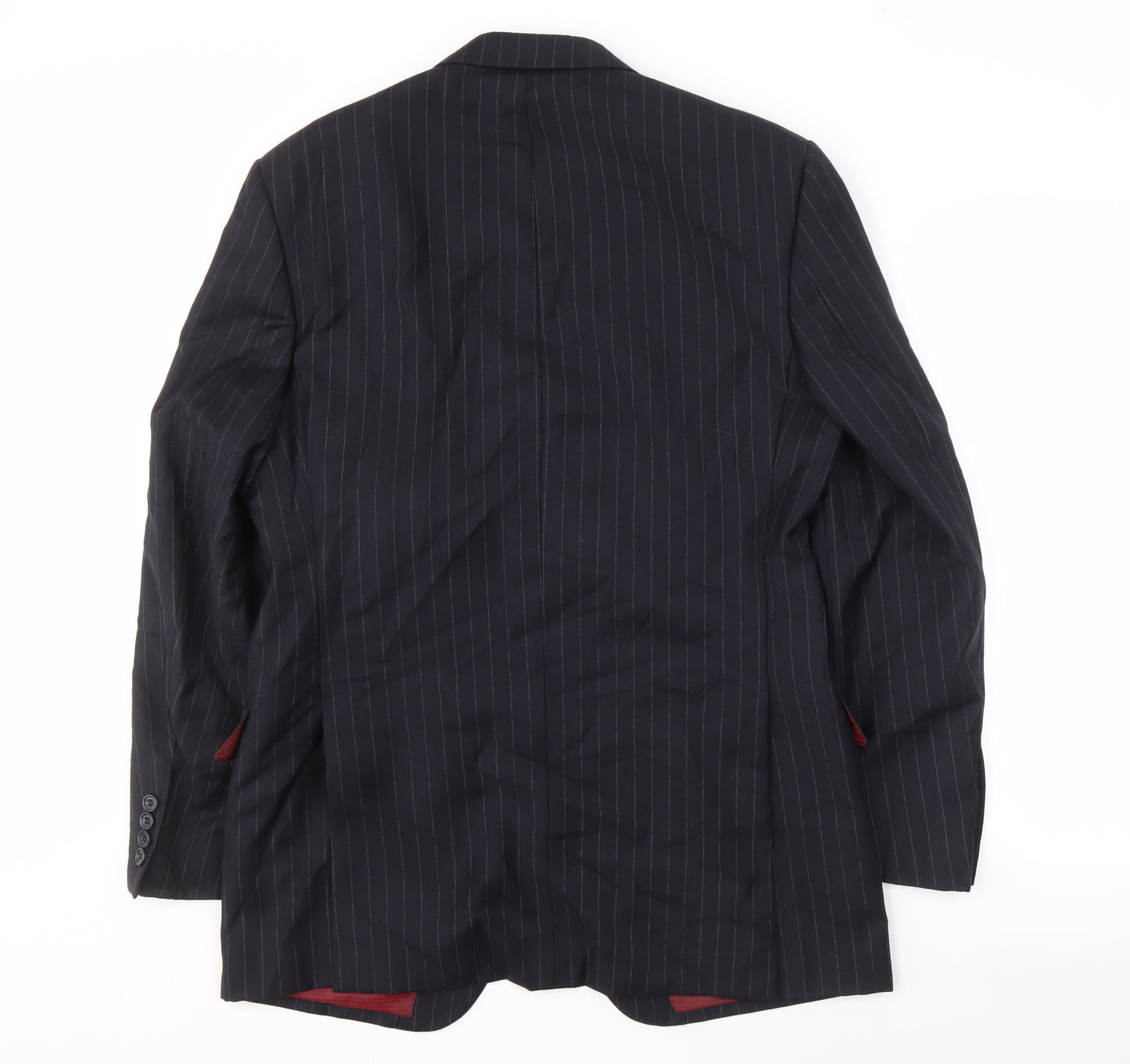 Marks and Spencer Men's Blue Striped Blazer 38R