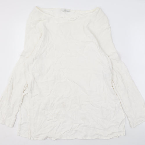 Marks and Spencer Women's White Blouse Size 12