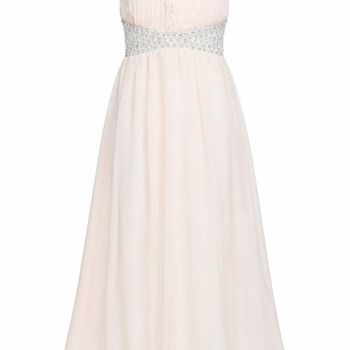 AX Paris Women's Pink A-Line Long Dress, Size 10