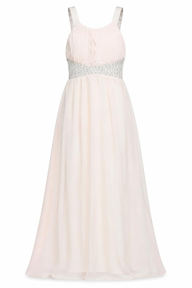 AX Paris Women's Pink A-Line Long Dress, Size 10