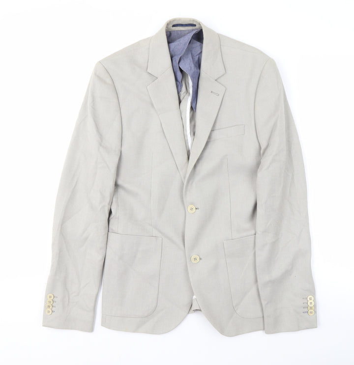 Marcs Men's Grey Blazer, Size 36 Slim