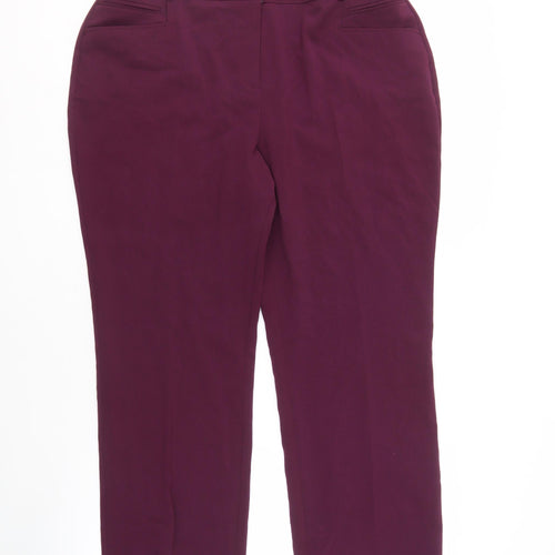 Capsule Women's Purple Trousers UK 18 Regular