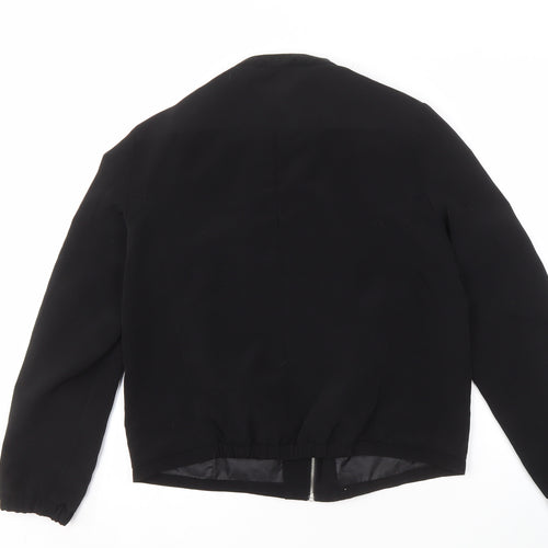 H&M Women's Black Mid-Length Jacket Size 12