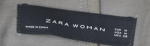 Zara Woman Grey Coatigan for Women - Size M, Open Style