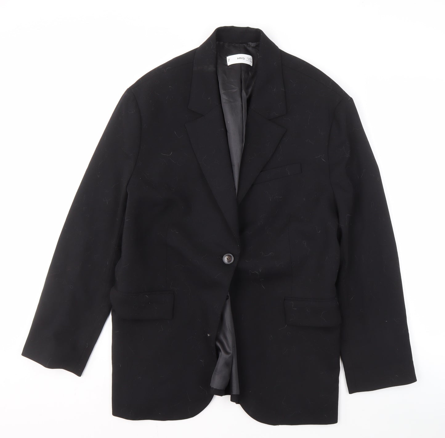 MNG Men’s Black Blazer XL Single-Breasted Formal