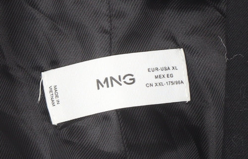 MNG Men’s Black Blazer XL Single-Breasted Formal