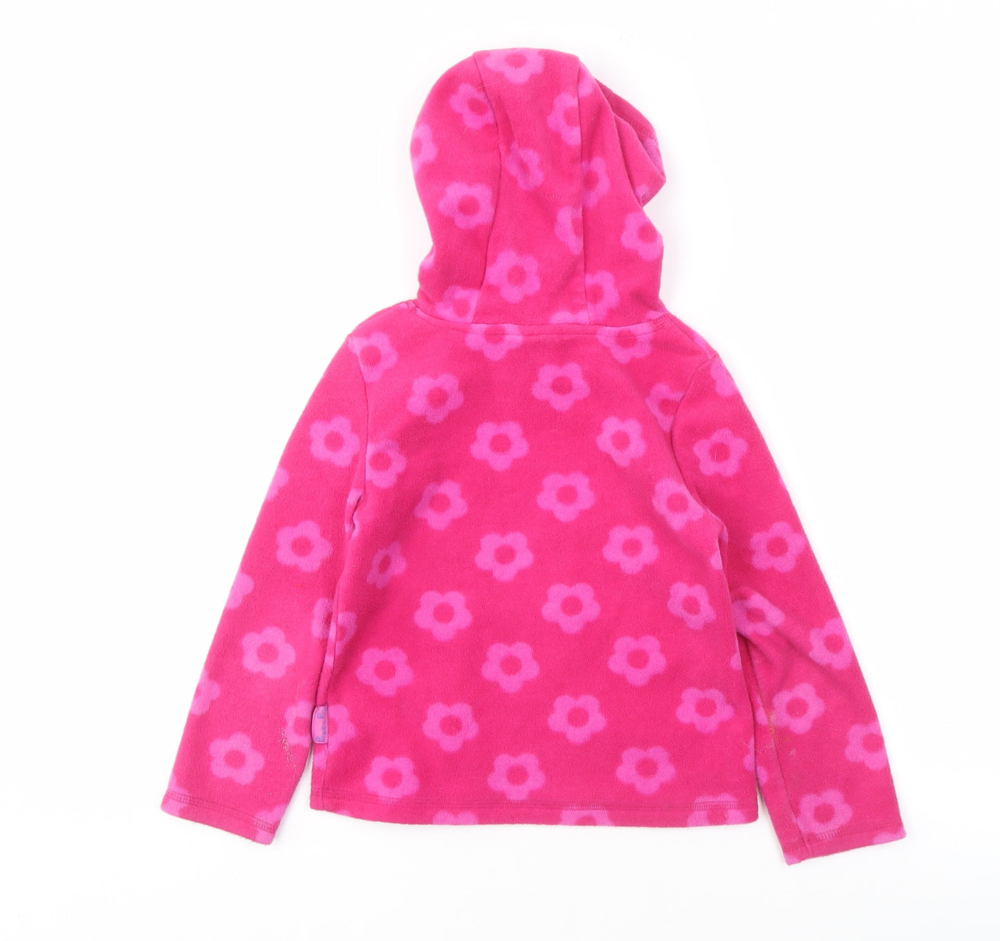 M&Co Girls Pink Peppa Pig Floral Pullover Hoodie, 3-4 Years