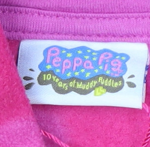 M&Co Girls Pink Peppa Pig Floral Pullover Hoodie, 3-4 Years