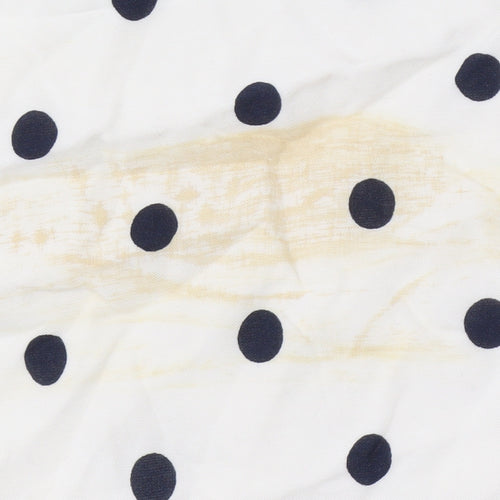 Bravissimo Women's White Polka Dot Dress - Size 10